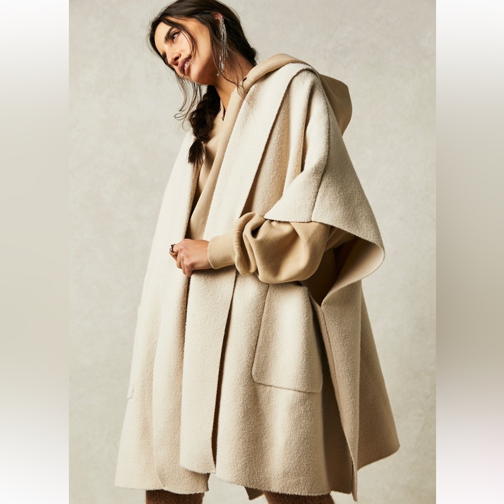SOLD NWT Free People All I Need Cozy Hooded Duster - Picture 5 of 12